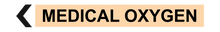 Load image into Gallery viewer, Left Arrow Medical Oxygen - Pipe Marker Labels