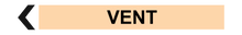 Load image into Gallery viewer, Left Arrow Vent - Pipe Marker Labels
