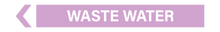 Load image into Gallery viewer, Left Arrow Waste Water - Pipe Marker Labels