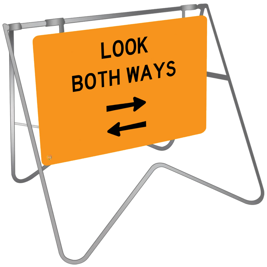 Look Both Ways - Swing Stand Sign | K2K Signs Australia