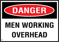 Danger Men Working Overhead