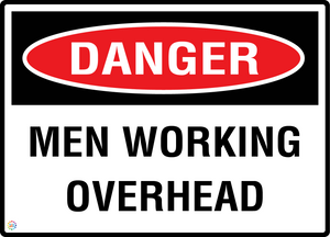 Danger Men Working Overhead