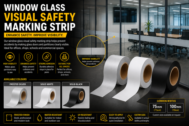 Window Glass Visual Glazing Safety Marking Strip Roll