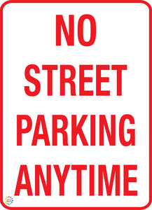 No Street Parking Anytime