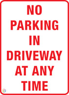 No Parking In Driveway at Any Time