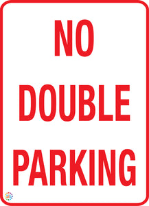 No Double Parking Sign
