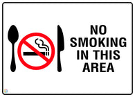 No Smoking In This Area Sign