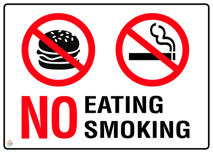 No Eating No Smoking Sign