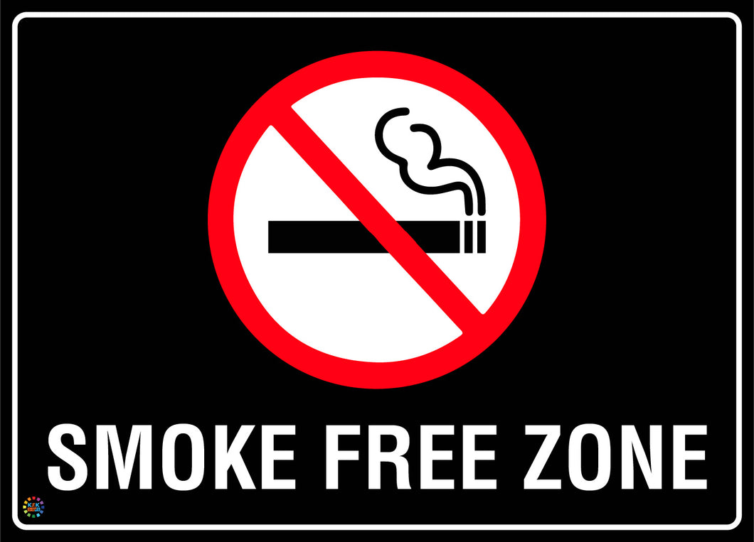 Smoke Free Zone Sign