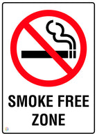 Smoke Free Zone Sign