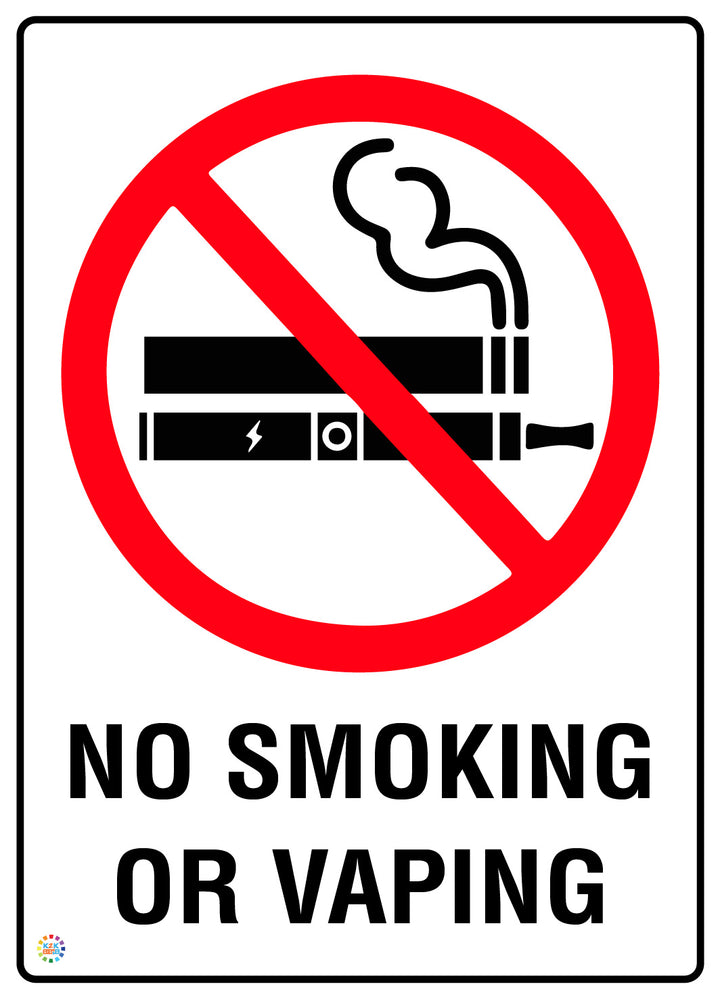 No Smoking Or Vaping Sign