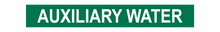 Load image into Gallery viewer, No Arrow Auxiliary Water - Pipe Marker Labels