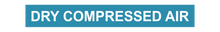 Load image into Gallery viewer, No Arrow Dry Compressed Air - Pipe Marker Labels
