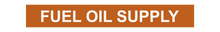 Load image into Gallery viewer, No Arrow Fuel Oil Supply - Pipe Marker Labels