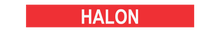 Load image into Gallery viewer, No Arrow Halon - Pipe Marker Labels
