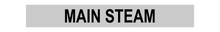 Load image into Gallery viewer, No Arrow Main Steam - Pipe Marker Labels