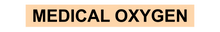 Load image into Gallery viewer, No Arrow Medical Oxygen - Pipe Marker Labels