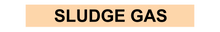 Load image into Gallery viewer, No Arrow Sludge Gas - Pipe Marker Labels