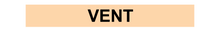 Load image into Gallery viewer, No Arrow Vent - Pipe Marker Labels
