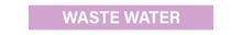 Load image into Gallery viewer, No Arrow Waste Water - Pipe Marker Labels