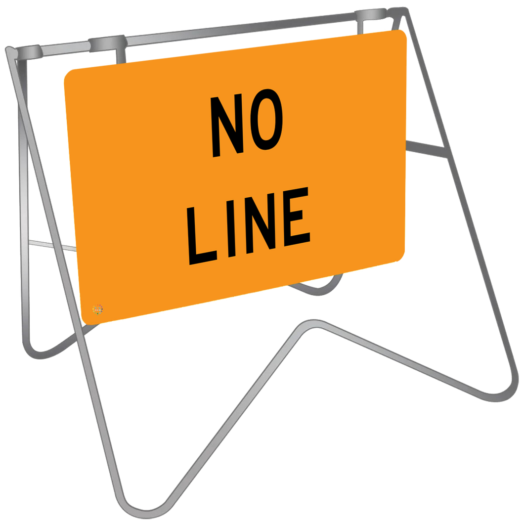 No Line - Swing Stand & Sign 