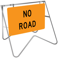 No Road - Swing Stand & Sign