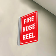 Fire Hose Reel – Double-Sided Off-Wall Sign