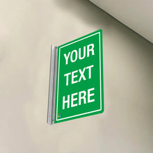 Load image into Gallery viewer, DOUBLE - SIDED OFF WALL CUSTOM TEXT SIGN