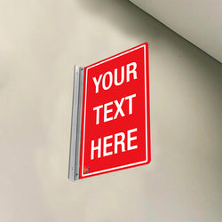 DOUBLE - SIDED OFF WALL CUSTOM TEXT SIGN