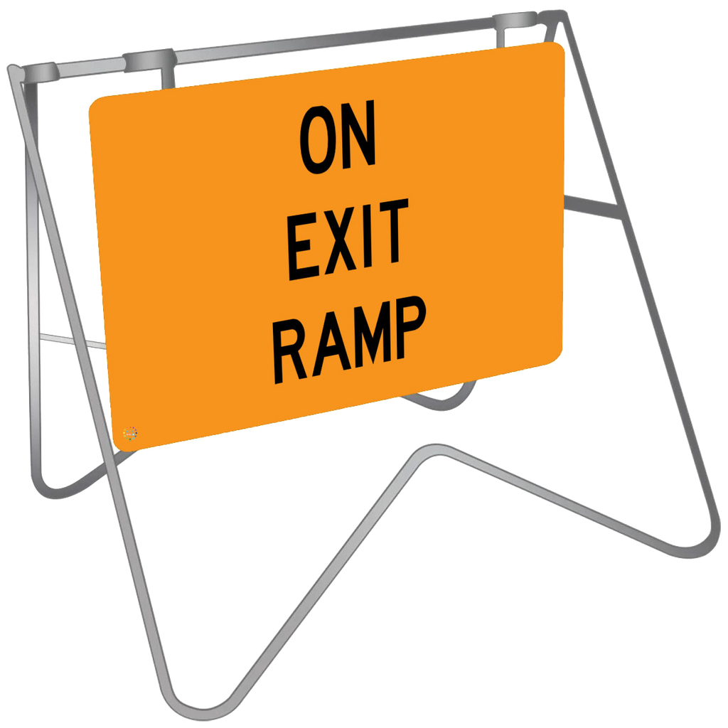 On Exit Ramp - Swing Stand & Sign | K2K Signs Australia