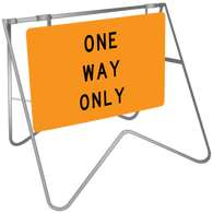 One Way Only - Swing Stand & Sign