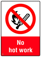 No Hot Work Sign