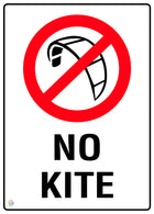 No Kite Sign