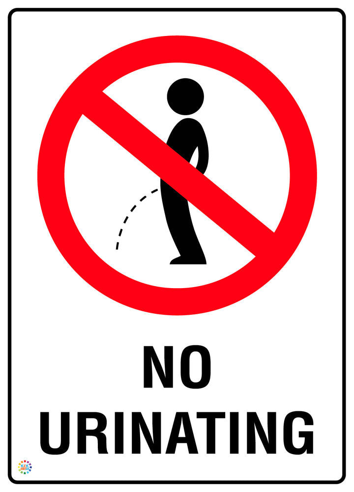 No Urinating Sign