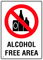 Alcohol Free Area Sign