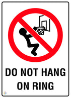 Do Not Hang On Ring Sign
