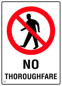 No Thoroughfare Sign