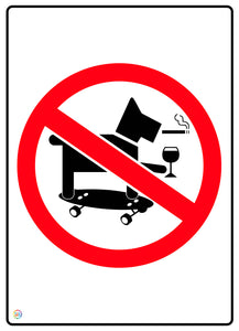 No Dogs Skateboarding, Drinking, or Smoking Sign