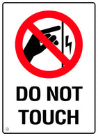 Do Not Touch Warning Sign