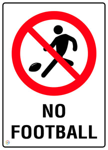 No Football Sign
