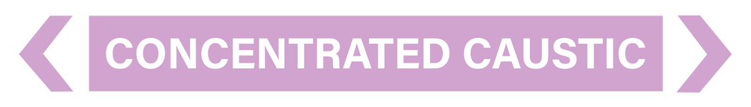 Concentrated Caustic - Pipe Markers