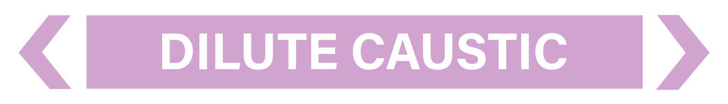 Dilute Caustic - Pipe Markers