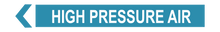 Load image into Gallery viewer, High Pressure Air - Pipe Marker