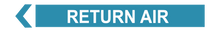 Load image into Gallery viewer, Return Air - Pipe Marker
