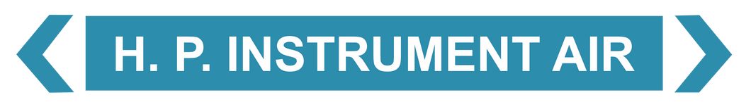 High-Pressure Instrument Air - Pipe Marker