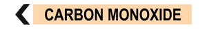 Carbon Monoxide - Pipe Marker