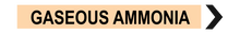 Load image into Gallery viewer, Gaseous Ammonia - Pipe Marker