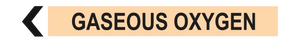 Gaseous Oxygen - Pipe Marker