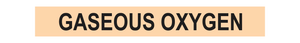 Gaseous Oxygen - Pipe Marker