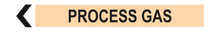 Load image into Gallery viewer, Process Gas - Pipe Marker Sign